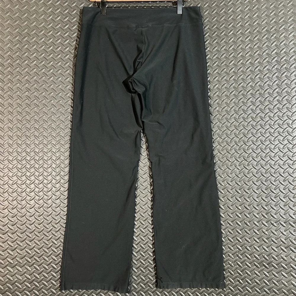 Y2K Nike Dri-Fit‎ Black Wide Leg Leggings Stretchy Active Women's Size Large